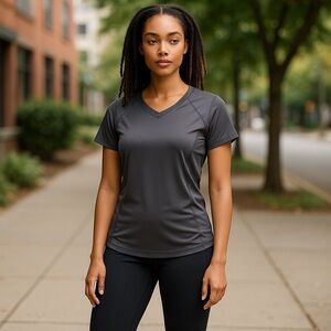 Everlast Women’s Gray Activewear T-Shirt – Size Medium – Lightweight